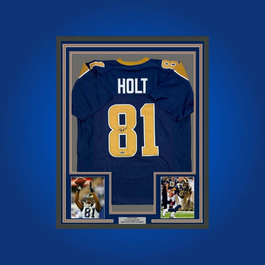 Torry Holt Signed Full Framed Custom Los Angeles Rams Jersey