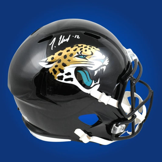 Brian Thomas Jr. signed Jacksonville Jaguars rave speed replica helmet