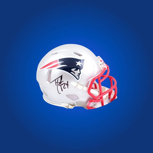 New England Patriots mini helmet signed by Ty Law with Certificate of Authenticity.