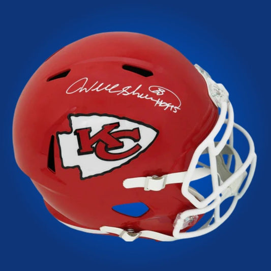 Will Shields Signed  Kansas City Chiefs Red Speed Replica Helmet