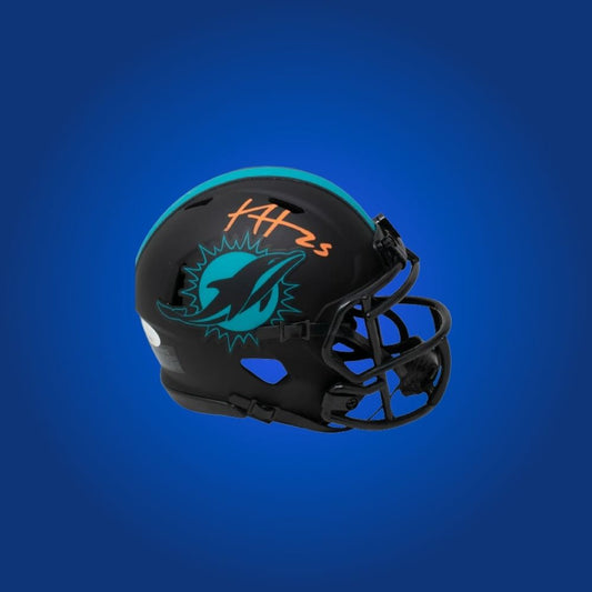 Miami Dolphins mini helmet signed by Xavier Howard with Certificate of Authenticity.