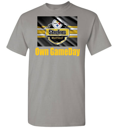 SportsMarket Premium Clothing Line-Steelers Own Gameday Tshirt-tshirt-Teescape-Gravel-S-SportsMarkets
