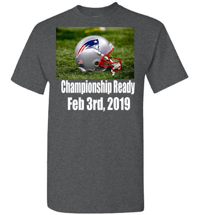 SportsMarket Premium Clothing Line-Patriots Championship Ready Tshirt-Tshirt-Teescape-Dark Heather-S-SportsMarkets