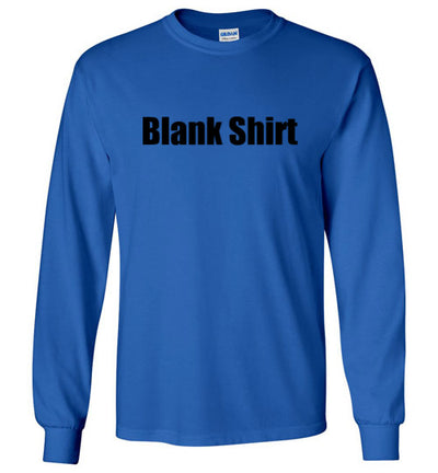 SportsMarket Premium Clothing Line-Text is Removed for a Blank Long Sleeve Shirt