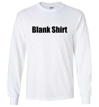 SportsMarket Premium Clothing Line-Text is Removed for a Blank Long Sleeve Shirt