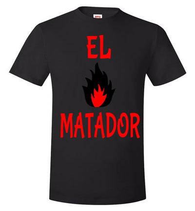 SportsMarket Premium Clothing Line-El Matador On Fire Hanes Tshirt