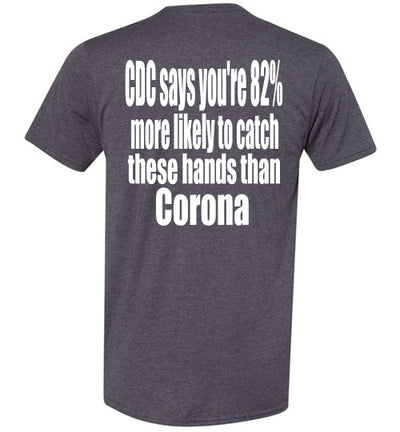 SportsMarket Premium Clothing Line-Catch Hands Corona Hanes Everyday Use Tshirt