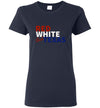 SPORTSMARKET PREMIUM CLOTHING LINE-RED WHITE & TX LADIES TSHIRT