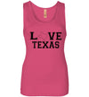 SportsMarket Premium Clothing Line-Love Texas Everyday Wear Tank Top