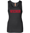 SportsMarket Premium Clothing Line-Wisconsin Red Ladies Everyday Use Tank
