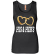 SportsMarket Premium Clothing Line-His & Her's Heart Rings Ladies Tank Top