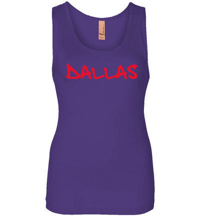 SportsMarket Premium Clothing Line-Dallas Script Ladies Everyday Use Tank