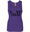 SportsMarket Premium Clothing Line-Love Texas Everyday Wear Tank Top