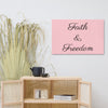 SportsMarkets Premium Canvas-Faith & Freedom Canvas Wall Art