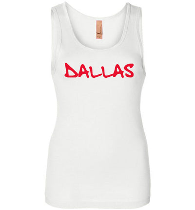 SportsMarket Premium Clothing Line-Dallas Script Ladies Everyday Use Tank