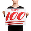SportsMarket-Keep It 100 Canvas-canvas-printful-SportsMarkets