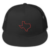 SportsMarket Premium Clothing Line-Texas Outline Five Panel Trucker Cap