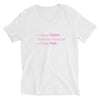 SportsMarket Premium Clothing Line - Short Sleeve V-Neck T-Shirt Pink "A Great Future"