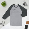 SportsMarkets Premium Clothing Line- Warrior Unisex 3/4 Sleeve