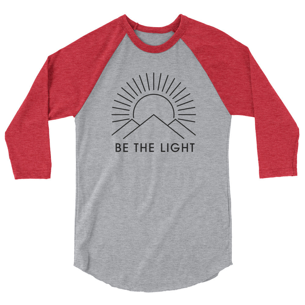 SportsMarkets Premium Clothing Line-Be the Light 3/4 sleeve Unisex Tshirt