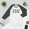 SportsMarkets Premium Clothing Line- Freedom Unisex 3/4 Sleeeve