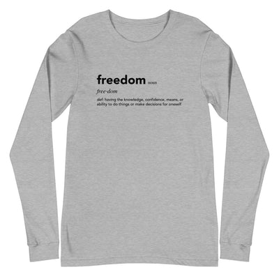 SportsMarkets Premium Clothing Line- Freedom Unisex Long Sleeve Tshirt