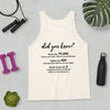 SportsMarkets Premium Clothing Line-You Awake Yet Everyday Unisex Tank Top