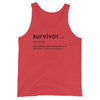 SportsMarkets Premium Clothing Line- Survivor Unisex Tank